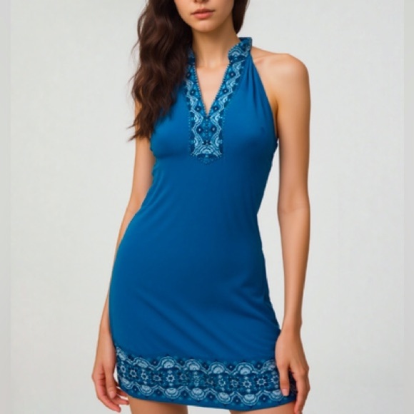 White house black market embellished sleeveless tunic dress ❤️ - Picture 1 of 6